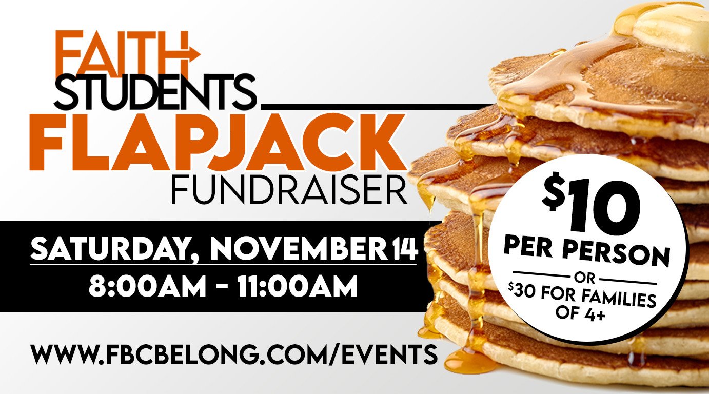 Faith Students Flapjack Fundraiser